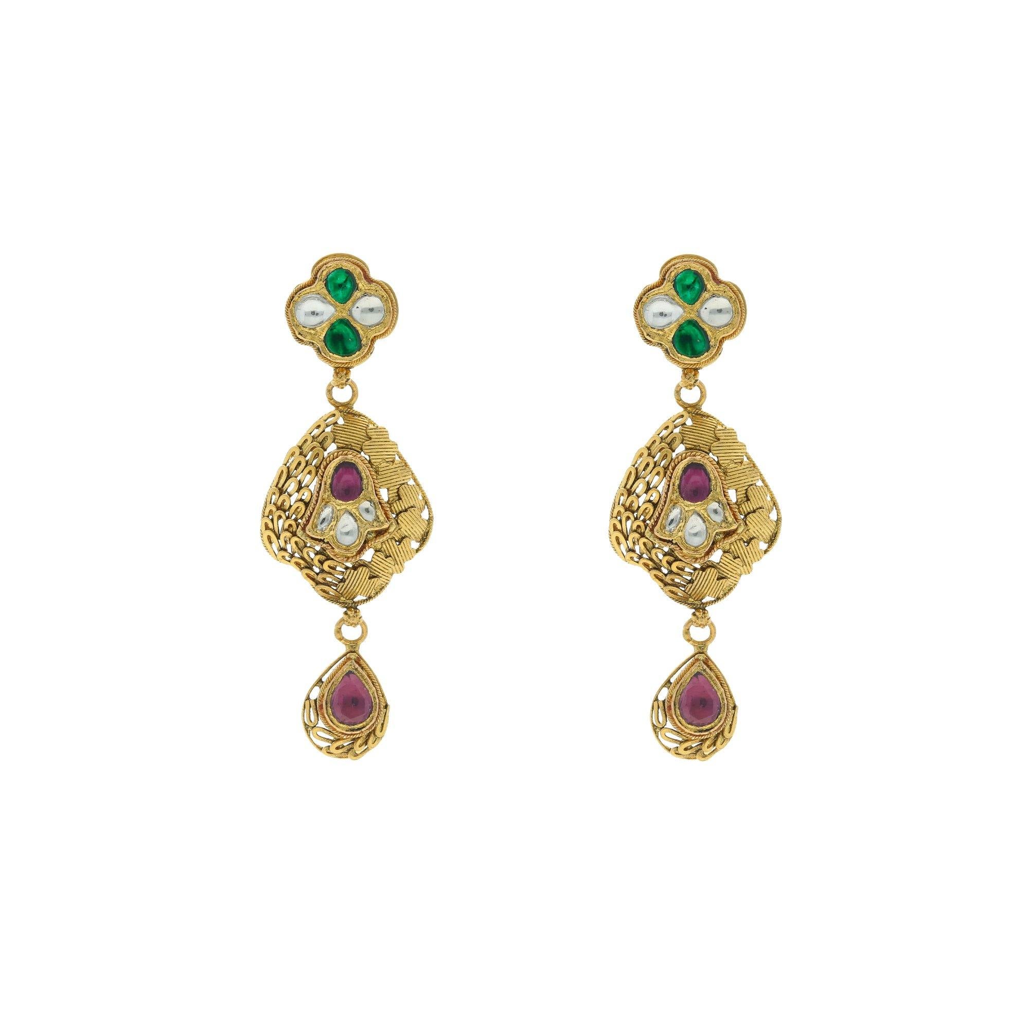 Fancy Earrings | New gold jewellery designs, Gold earrings models, Long  chain earrings gold